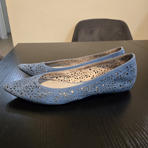 Johnston & Murphy Shoes - Johnston & Murphy Sky Blue Perforated Loafers